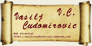 Vasilj Čudomirović vizit kartica